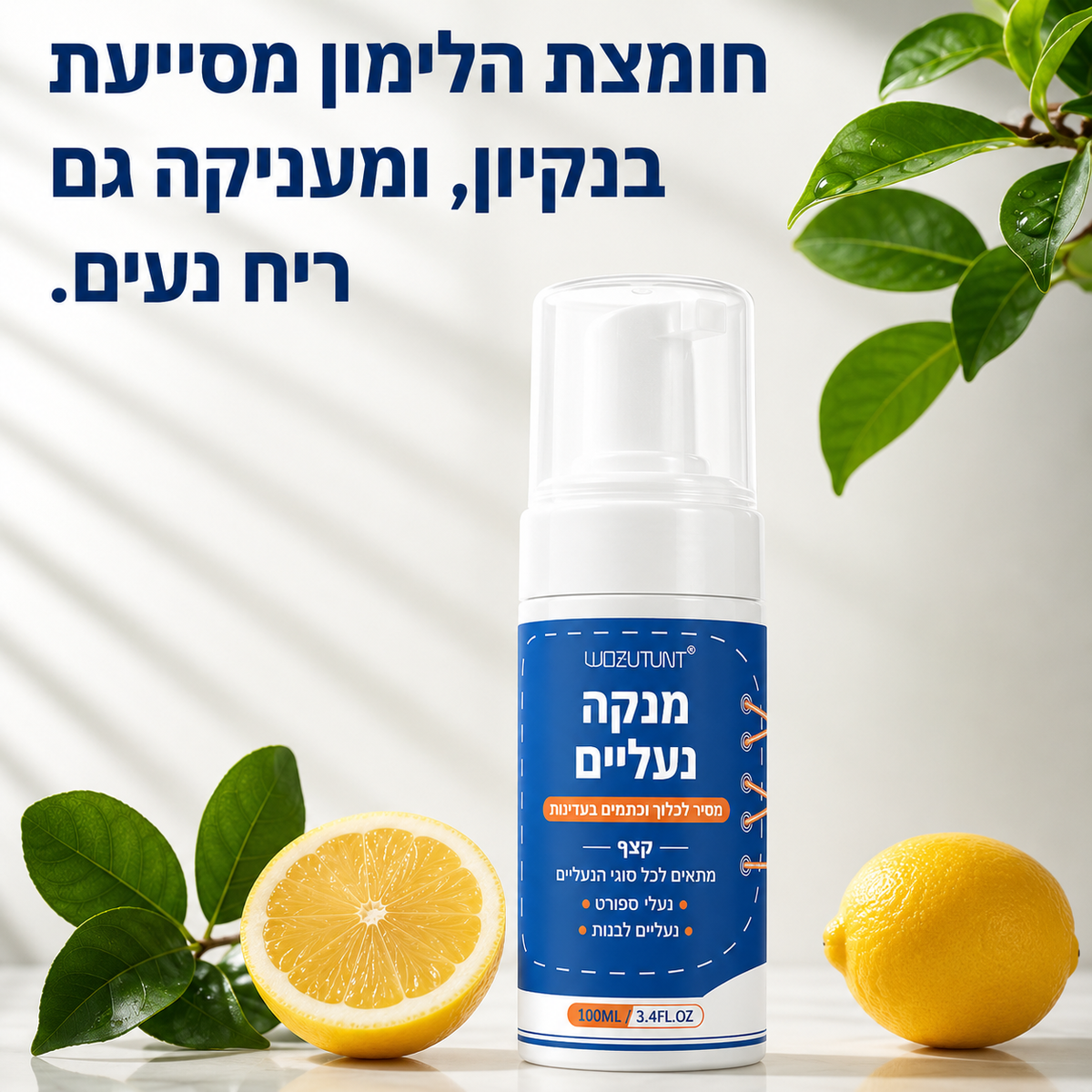 קצף ניקוי לנעליים